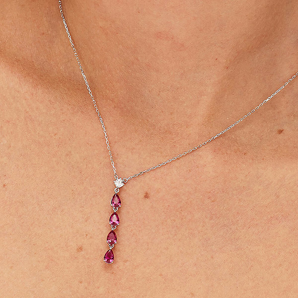 Brosway Fancy Passion Ruby FPR112 Necklace (Ag 925/1000, 2.9g).
