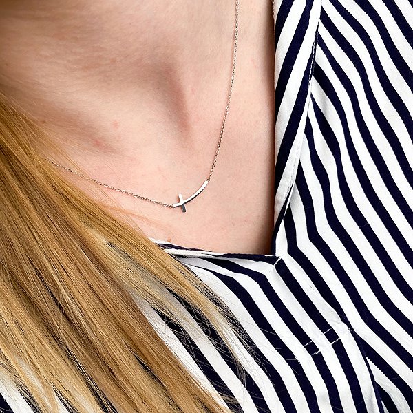 BRUNO Necklace Cross.
