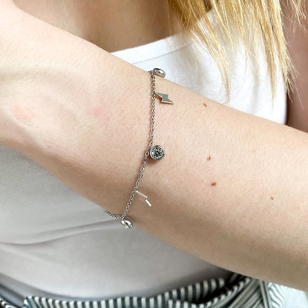 Bruno LIGHTNING Bracelet with Stones.