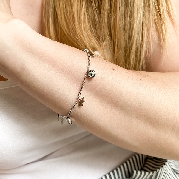 Bruno HEARTBEAT with HEART Bracelet with Stones.