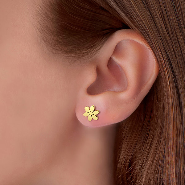Bruno KVÍTEK gold earrings.