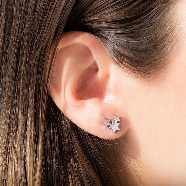 Bruno triple STAR earrings.
