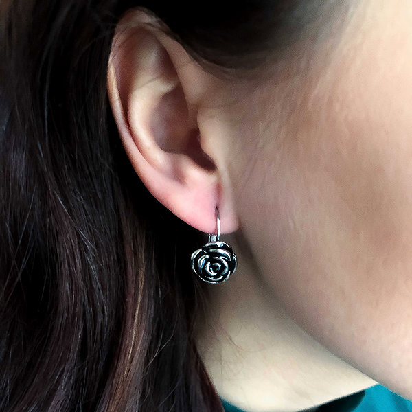 Bruno Dangle Earrings FLOWERS .
