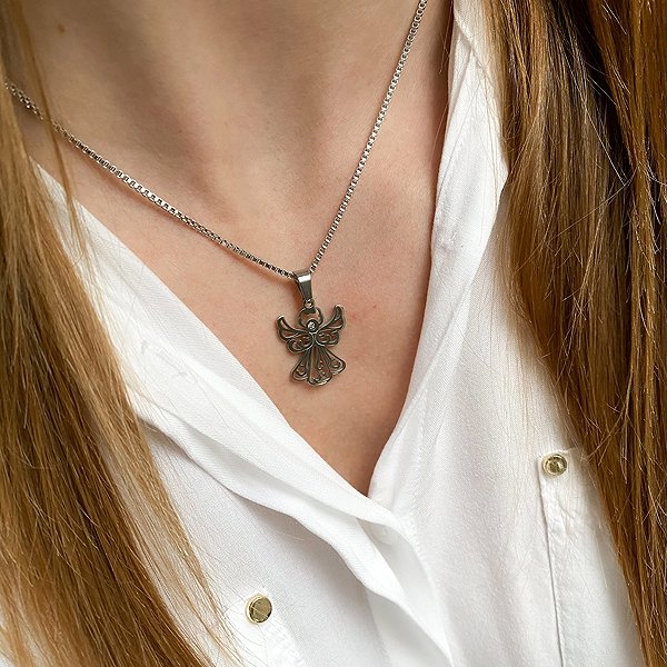 Bruno Angel with Crystal pendant.
