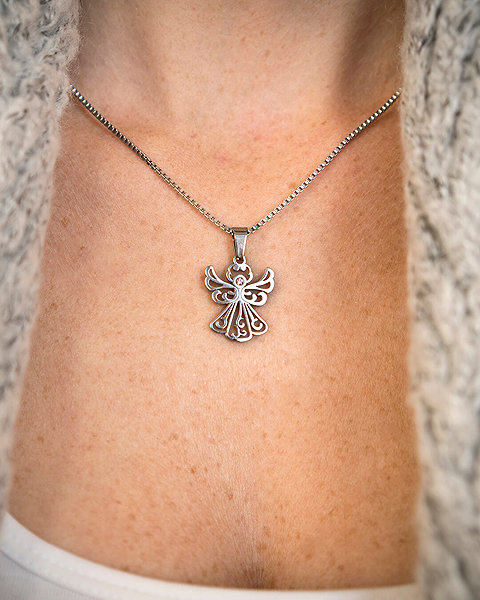 Bruno Angel with Crystal pendant.