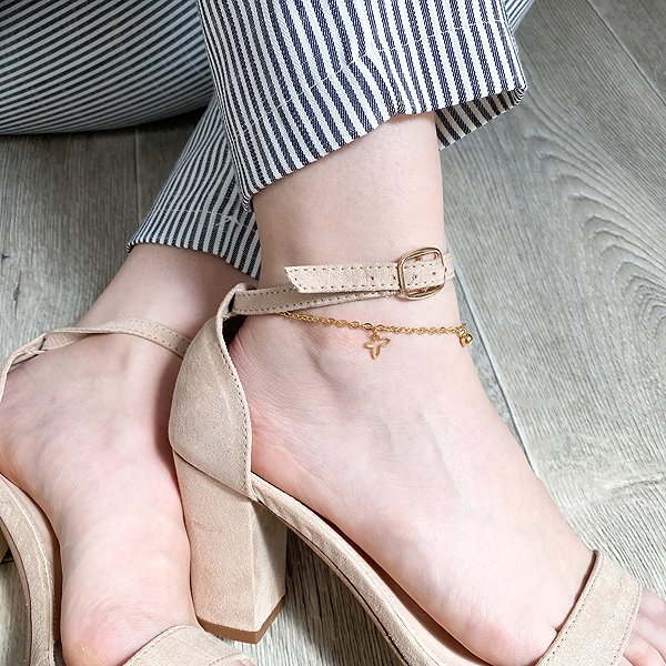 Bruno Butterfly Gold anklet chain.