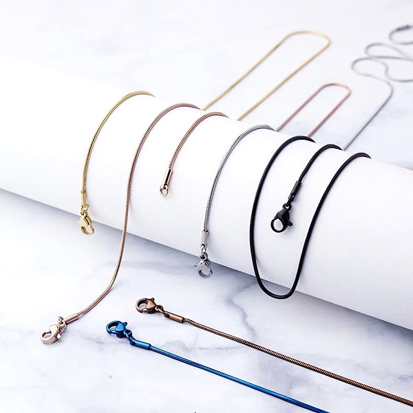 Bruno Thin Lanko Chain 50/0.125 cm Blue.