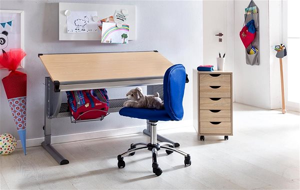 Gyerek íróasztal szék BRÜXXI Anna, hálós, kék Lifestyle