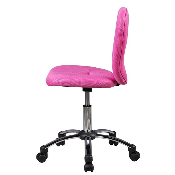 Gyerek íróasztal szék BRÜXXI Anna, hálós, rózsaszín Oldalnézet