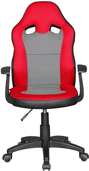 Detská stolička k písaciemu stolu BRÜXXI Speedy, syntetická koža, červená Screen