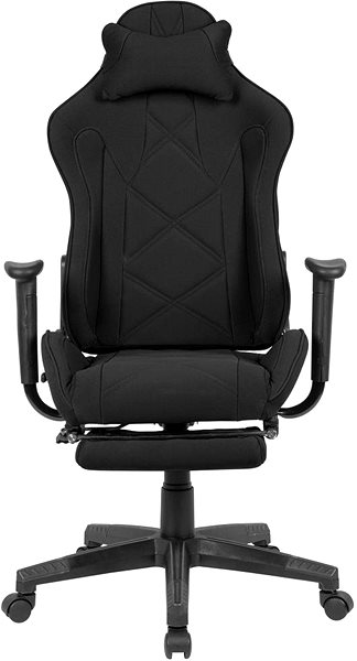 Herní židle BRÜXXI Loren, textilní potahovina, černá Screen