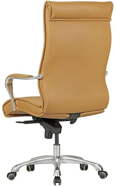 Kancelářská židle BRÜXXI Boss, syntetická kůže, béžová Zadní strana