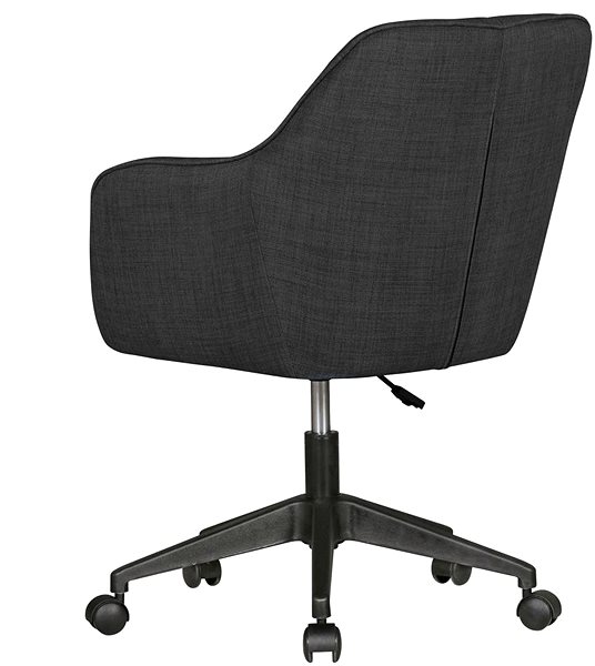 Kancelárska stolička BRÜXXI Mara, textilná poťahovina, čierna Zadná strana