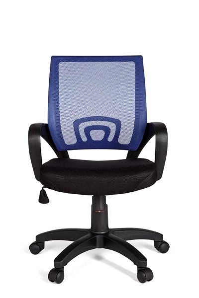 Kancelárska stolička BRÜXXI Rivoli, nylon, čierna/modrá Screen