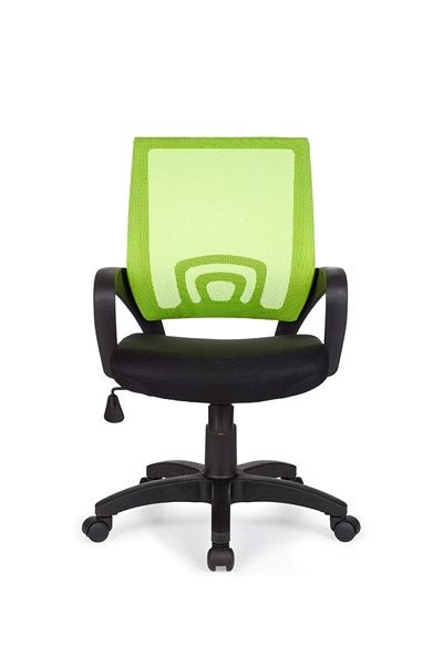 Kancelárska stolička BRÜXXI Rivoli, nylon, čierna/zelená Screen