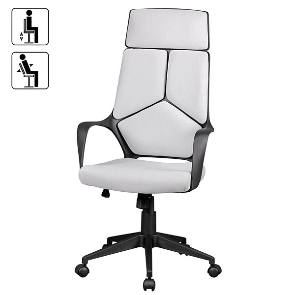 Kancelárska stolička BRÜXXI Techline, textilný poťah, sivá Vlastnosti/technológia