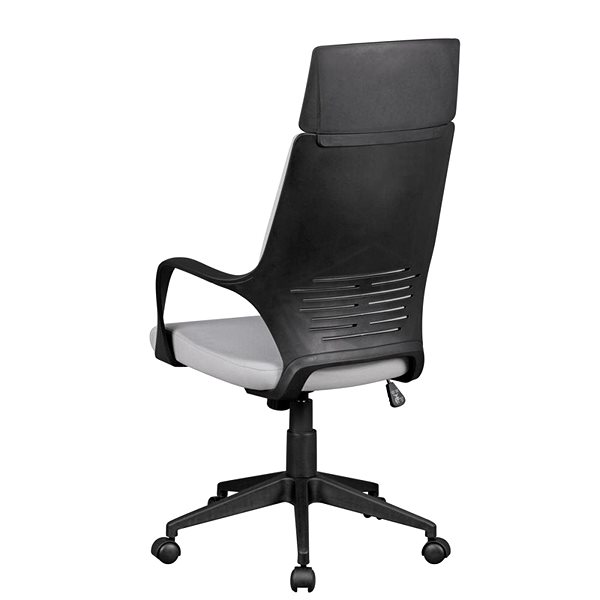 Kancelárska stolička BRÜXXI Techline, textilný poťah, sivá Zadná strana