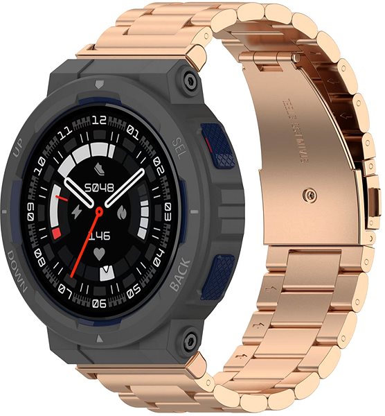 Remienok na hodinky BStrap Stainless Steel pre Xiaomi Amazfit Active Edge rose gold ...
