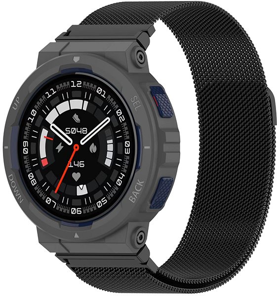 Řemínek BStrap Milanese pro Xiaomi Amazfit Active Edge black ...