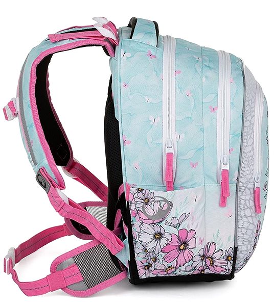 School backpack BAGMASTER LUMI 23 B school backpack - flower fairy .