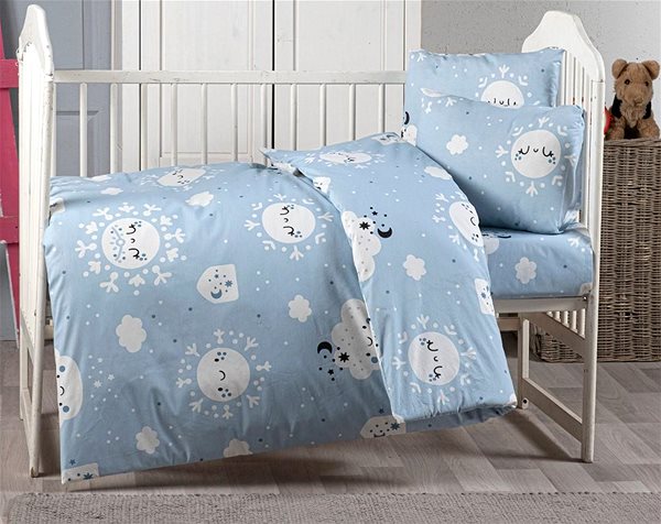 Detská posteľná bielizeň Brotex Bavlnené detské obliečky 140 × 200, 70 × 90 cm, modrý sen ...