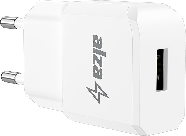 Nabíjačka do siete AlzaPower Smart Charger 2.1 A biela + Core USB-C 2.0 1 m biely ...