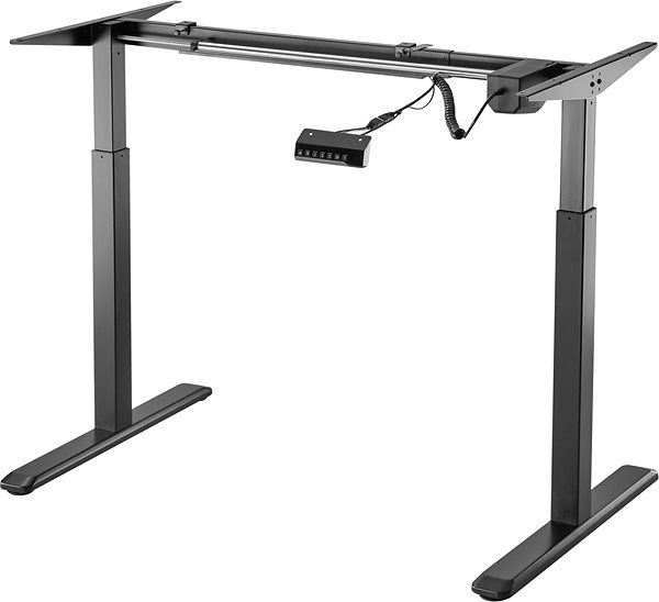 Állítható magasságú asztal AlzaErgo Table ET2 fekete + TTE-03 160 x 80 cm laminált gesztenye asztallap Jellemzők/technológia