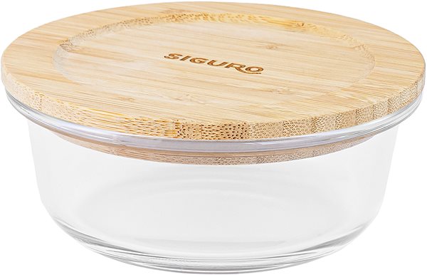 Dózy na potraviny Siguro Sada dóz na potraviny Glass Seal Bamboo 0,4 l + 0,6 l + 0,95 l, 3 ks ...