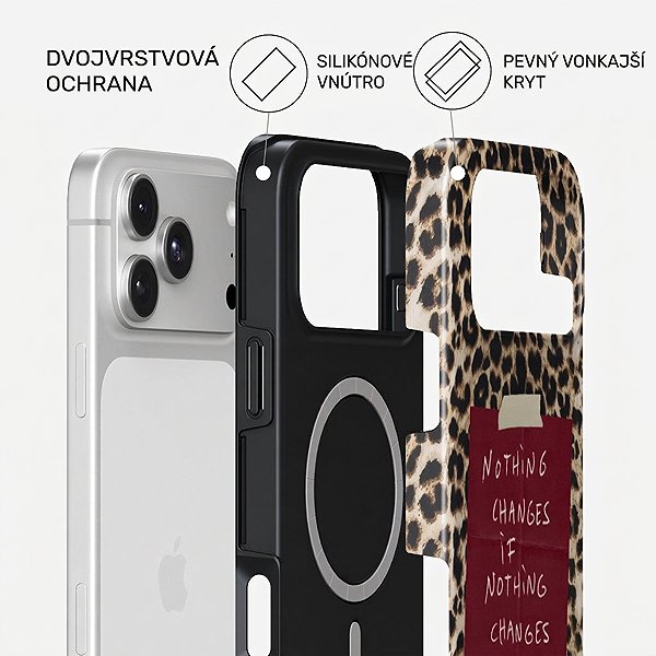 Kryt na mobil Puzdro Burga Tough MagSafe Case Nothing Changes iPhone 18 Pro Max Obsah balenia