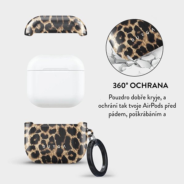 Fülhallgató tok Burga Airpods Case Player Airpods 4 tok ...