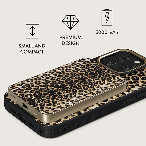 Powerbank BURGA Player Gold Magnetic Power Bank, 5000 mAh ...