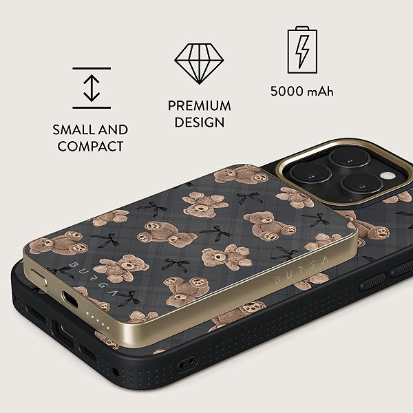 Powerbank BURGA BFF Gold Magnetic Power Bank, 5000 mAh ...