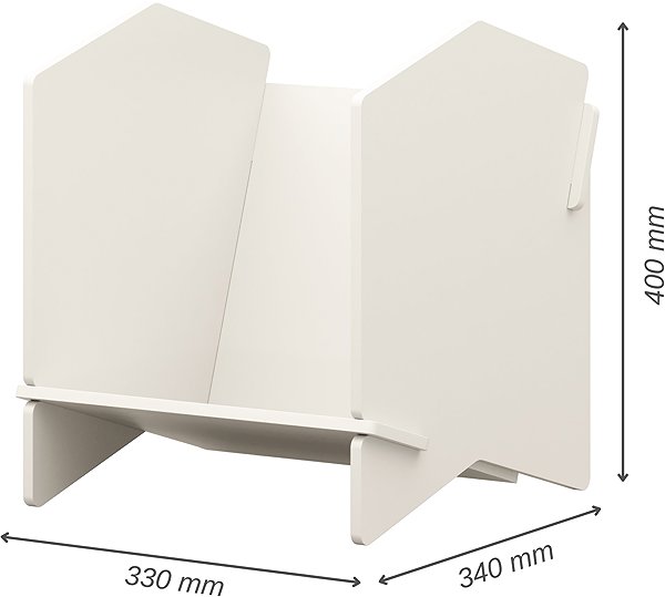 Organizér na hračky BusyKids Shelf Mod, bílá ...
