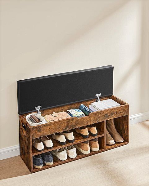Shoe Rack Houseland Vasagle Zakyn, brown ...