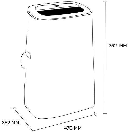 Portable Air Conditioner ARGO 398000696 IRO PLUS Technical draft