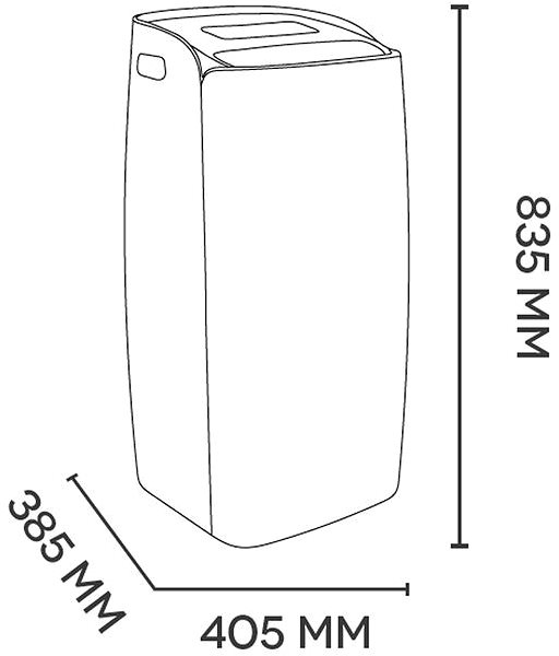 Portable Air Conditioner ARGO 398000697 MILO PLUS - WIFI Technical draft