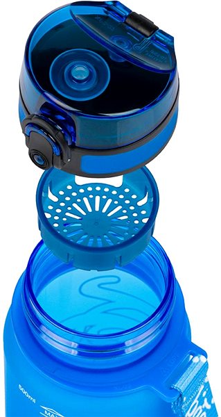 Fľaša na vodu BAAGL, fľaša  Logo - modrá ...