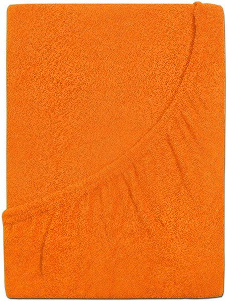 Plachta na posteľ B.E.S. – Petrovice, s.r.o. Prestieradlo Froté PERFECT – Sýta oranžová 200 × 220 ...