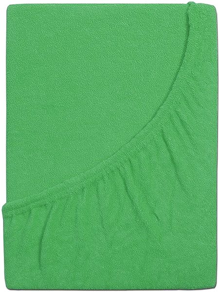 Plachta na posteľ B.E.S. PETROVICE Plachta na posteľ Froté PERFECT 160 × 200 cm, jarne zelená ...