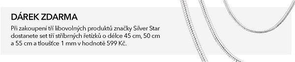 Náramok Silver Star Náramok – TaoXu190 – 21 cm ...