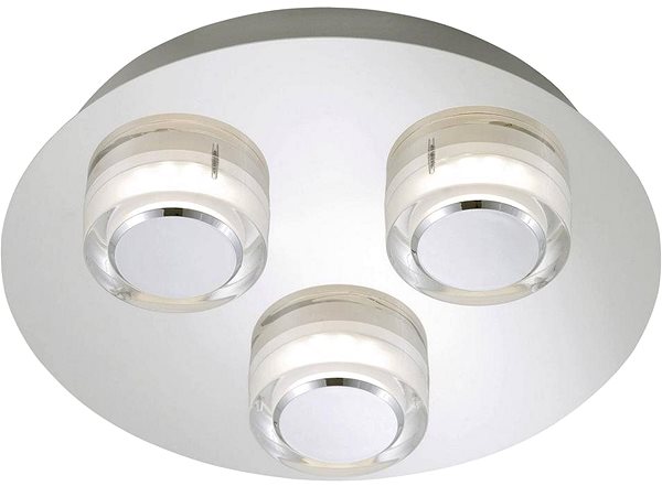 Ceiling Light BriloNer 2257-038 - LED Bathroom Ceiling Lamp SURF 3xLED/5W/230V IP44 Screen