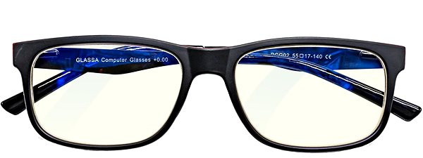 Okuliare na počítač GLASSA Blue Light Blocking Glasses PCG 02, dioptrie: +2.00 červená Screen