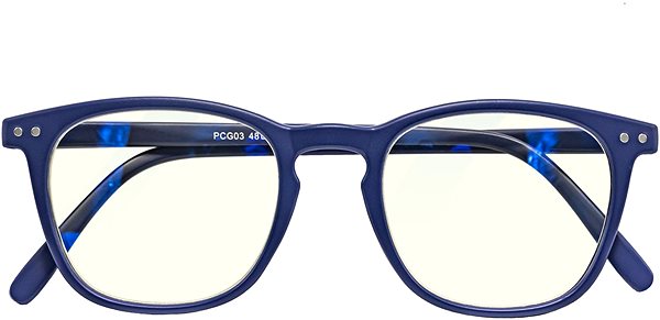 Okuliare na počítač GLASSA Blue Light Blocking Glasses PCG 03, dioptrie: +0.00, modrá Screen