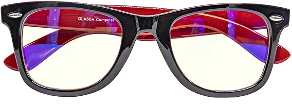 Okuliare na počítač GLASSA Blue Light Blocking Glasses PCG 04, dioptrie: +0.00, červená Screen