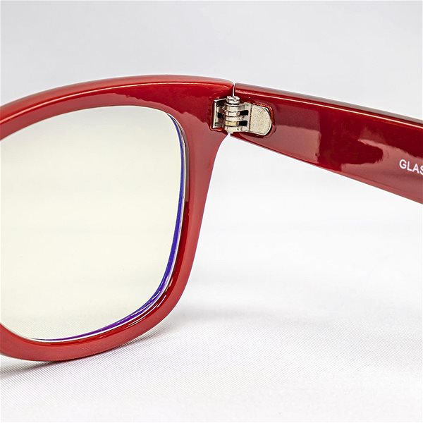 Okuliare na počítač GLASSA Blue Light Blocking Glasses PCG 04, dioptrie: +0.00, červená Vlastnosti/technológia