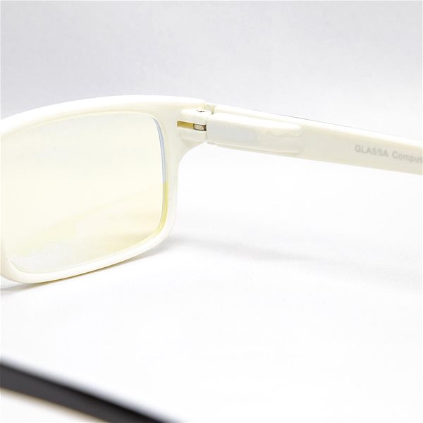 Okuliare na počítač GLASSA Blue Light Blocking Glasses PCG 05, dioptrie: +0.00, biela Vlastnosti/technológia