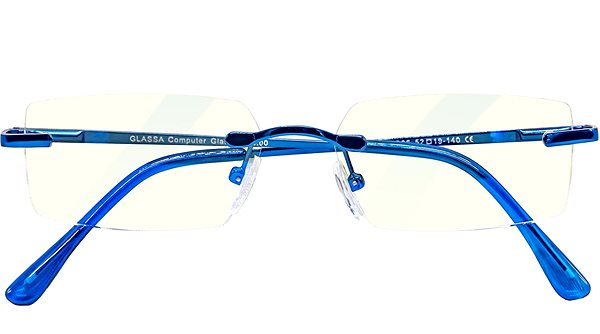 Okuliare na počítač GLASSA Blue Light Blocking Glasses PCG 06, dioptrie: +0.50 modrá Screen
