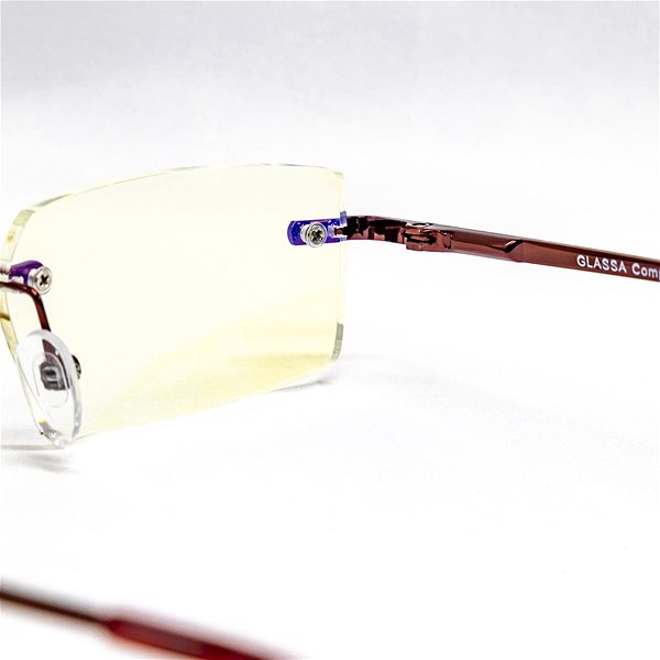 Okuliare na počítač GLASSA Blue Light Blocking Glasses PCG 06, dioptrie: +0.50 červená Vlastnosti/technológia
