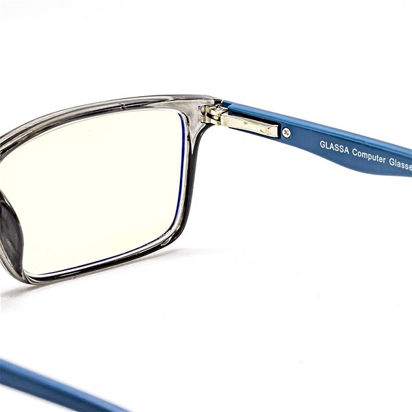 Okuliare na počítač GLASSA Blue Light Blocking Glasses PCG 08, dioptrie: +0.50 modrosivá Vlastnosti/technológia