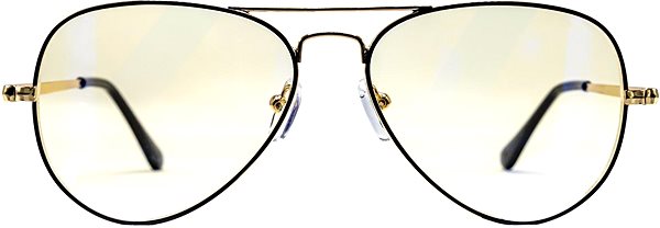 Monitor szemüveg GLASSA Blue Light Blocking Glasses PCG 09, dioptria: +2,00, fekete-arany Képernyő